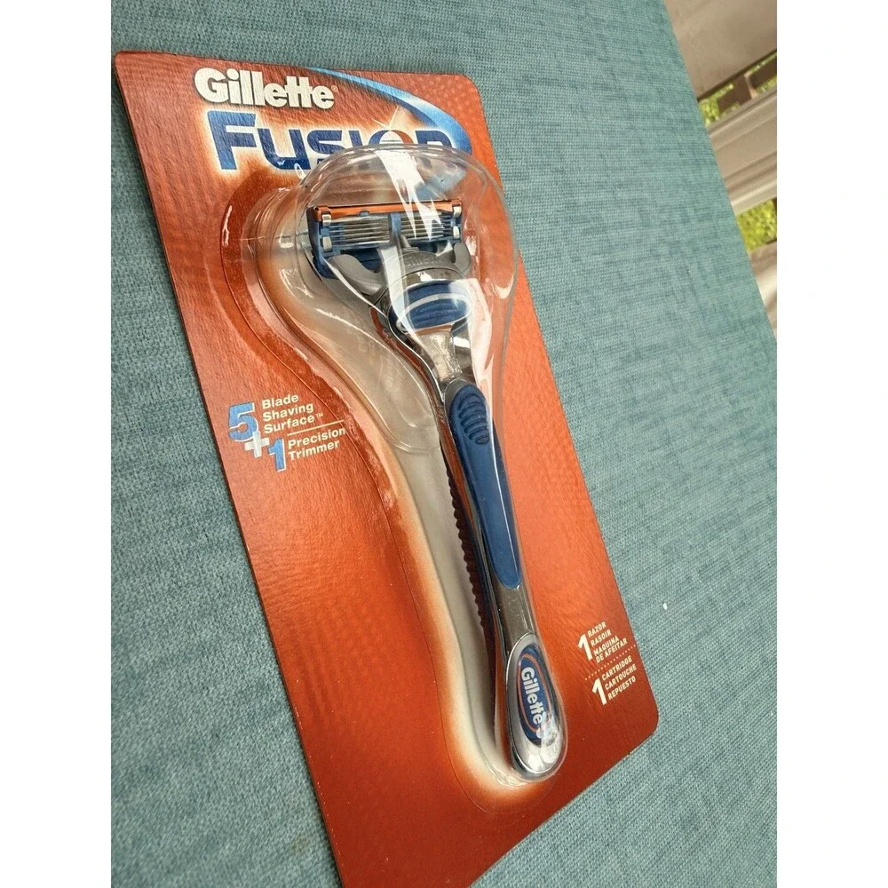 Gillette Fusion Razor NIB 2005 Sealed 1 Razor 1 Blade